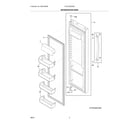 Frigidaire FRSS2623AW8 refrigerator door diagram