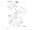 Frigidaire FRSS2623AW8 ice container diagram