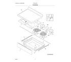 Frigidaire FCRE3062ABA top/drawer diagram