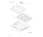 Frigidaire FCRG306LAFA top/drawer diagram