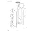 Frigidaire FRSS2623ASD refrigerator door diagram