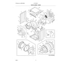 Electrolux ELTE7600AW0 dryer cabinet/drum diagram