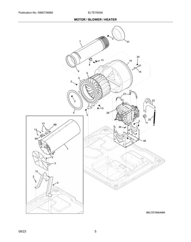 Motor/blower/heater