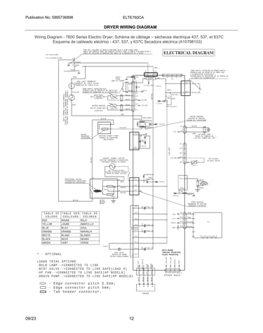 Dryer wiring diagram