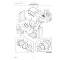 Electrolux ELTE7300AW0 dryer cabinet/drum diagram