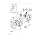 Electrolux ELTE7300AW0 motor/tub diagram