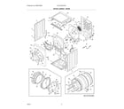 Electrolux ELTE730CAW0 dryer cabinet/drum diagram