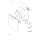 Frigidaire FGIP2468UF3A door diagram