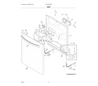 Frigidaire LFID2426TF6A door diagram