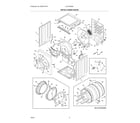 Electrolux ELTG7600AW0 dryer cabinet/drum diagram