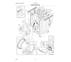 Electrolux ELTG7600AT0 lower cabinet/door diagram