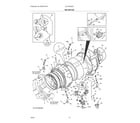 Electrolux ELTG7600AT0 motor/tub diagram