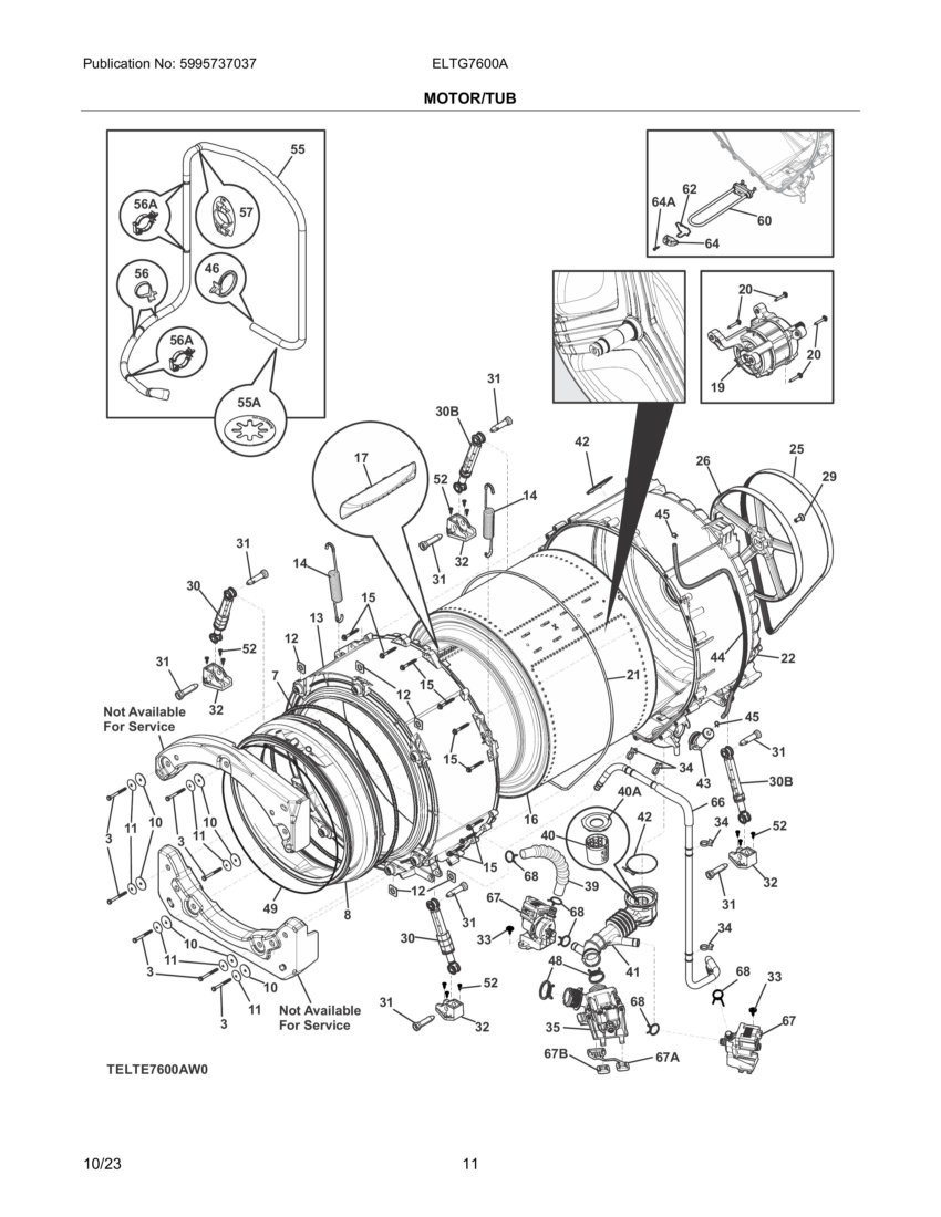 Motor/tub