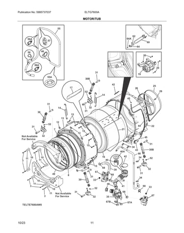 Motor/tub