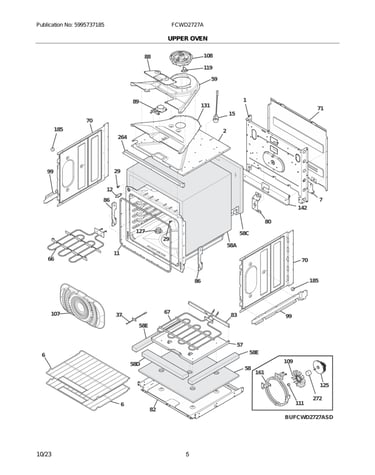 Upper oven