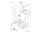 Electrolux EDSH4944BS0A tub & frame diagram