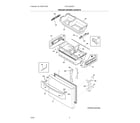 Frigidaire FRFC2323AS3 freezer drawer, baskets diagram