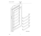 Frigidaire FFUE2022AWE door diagram