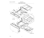 Frigidaire GRMS2773AF01 freezer & middle drawer diagram