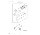 Frigidaire GRMS2773AF01 ice maker & container diagram