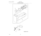 Frigidaire GRMS2773AF00 ice maker & container diagram