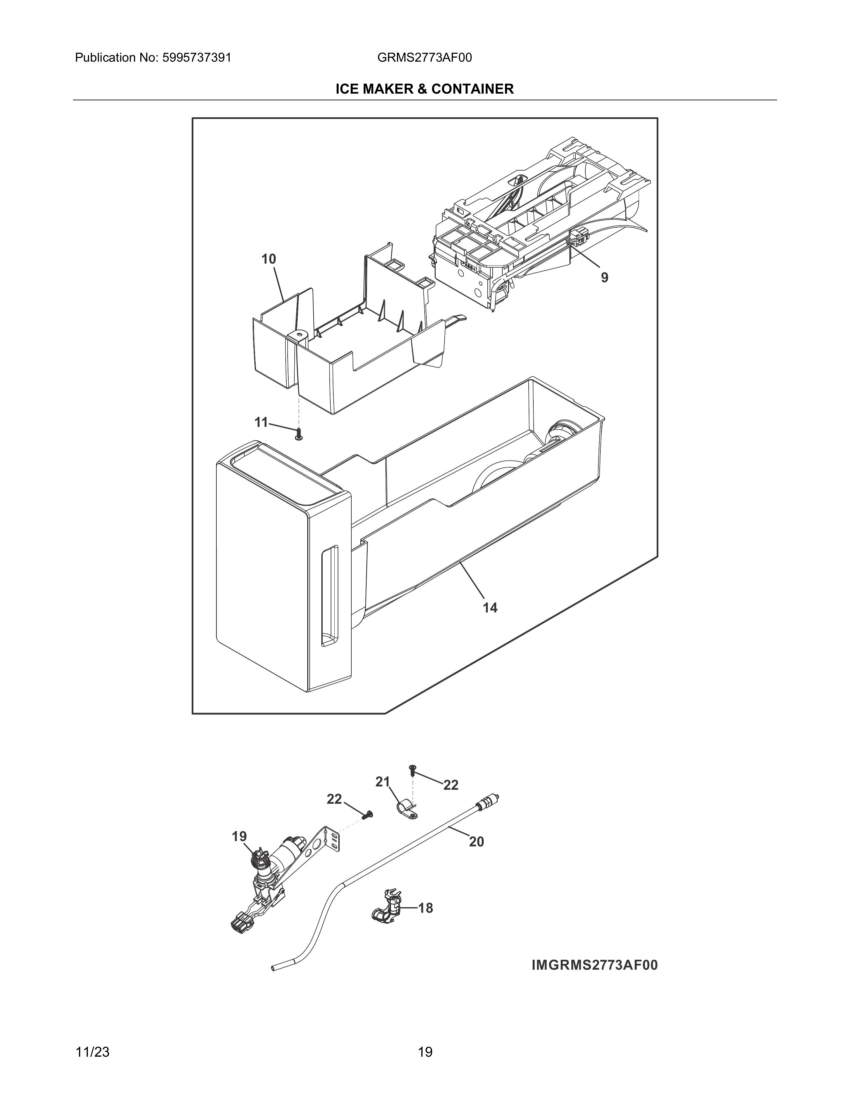 Ice maker & container