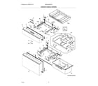 Frigidaire PRMC2285AF00 freezer & middle drawer diagram