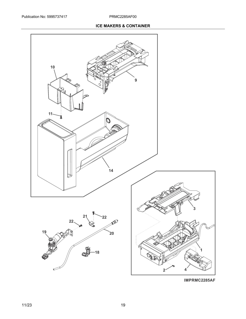 ICE MAKER & CONTAINER