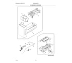 Frigidaire PRMC2285AF00 ice maker & container diagram