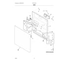 Frigidaire FDPC4221AB3A door diagram