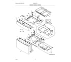 Frigidaire GRMC2273CF00 freezer & middle drawer diagram