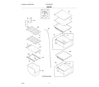 Frigidaire FRSS2323AD4 shelves diagram