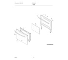 Frigidaire FCRE3052BBA door diagram