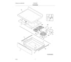 Frigidaire GCRE3060BFA top/drawer diagram