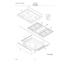 Frigidaire GCRG3060BDA top/drawer diagram