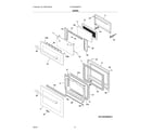 Frigidaire PCWM3080AFB door diagram