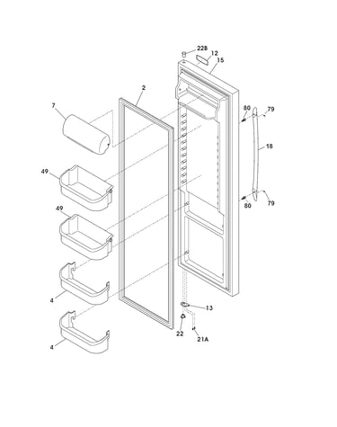 Refrigerator door