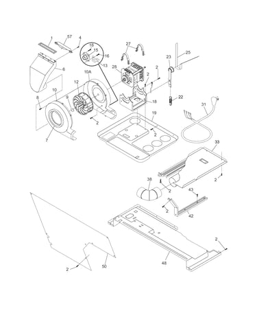 Motor/blower/belt