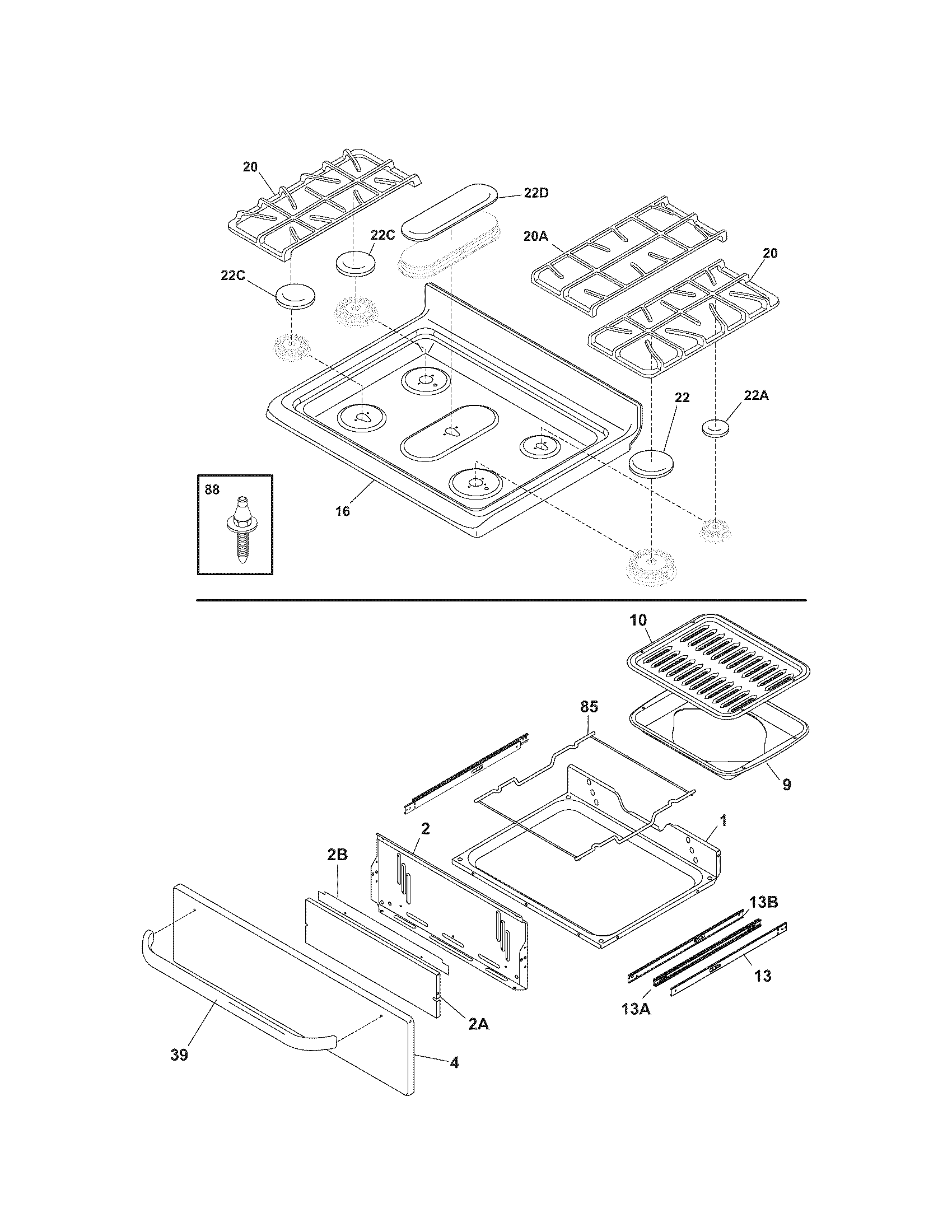 Top/drawer