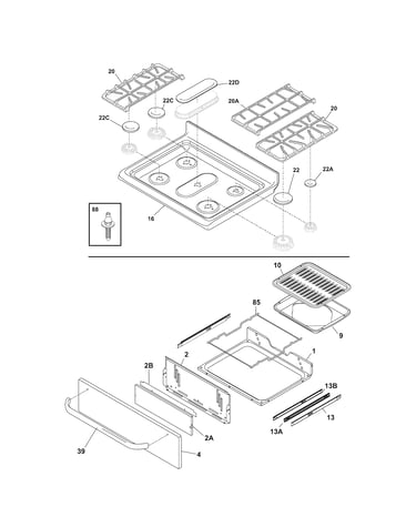 Top/drawer