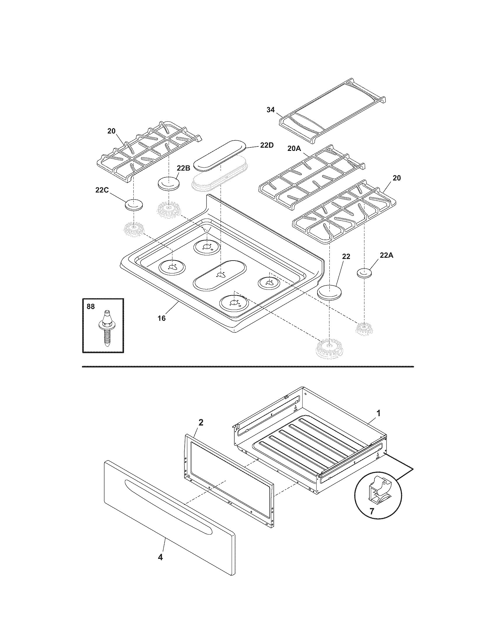 Top/drawer