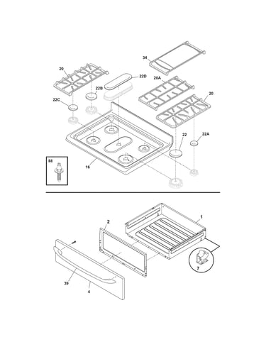 Top/drawer