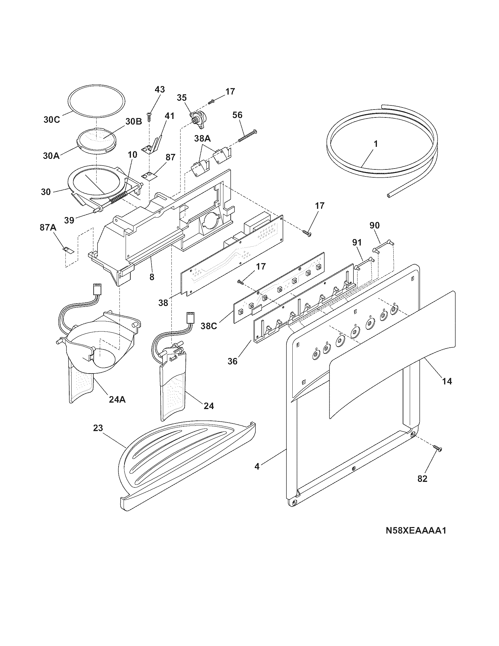 ICE & WATER DISPENSER