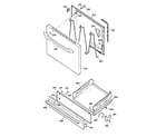 Kenmore 36272091000 door & drawer parts diagram