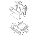 Kenmore 36272098000 door & drawer parts diagram