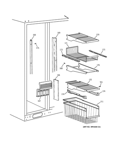 Freezer shelves