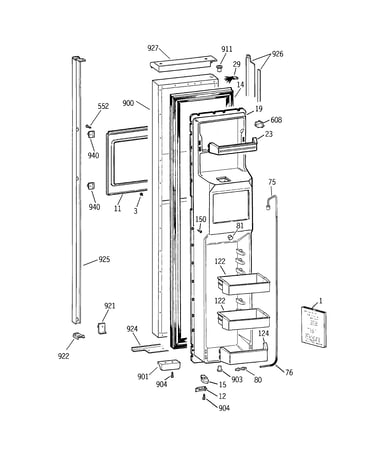 Freezer door
