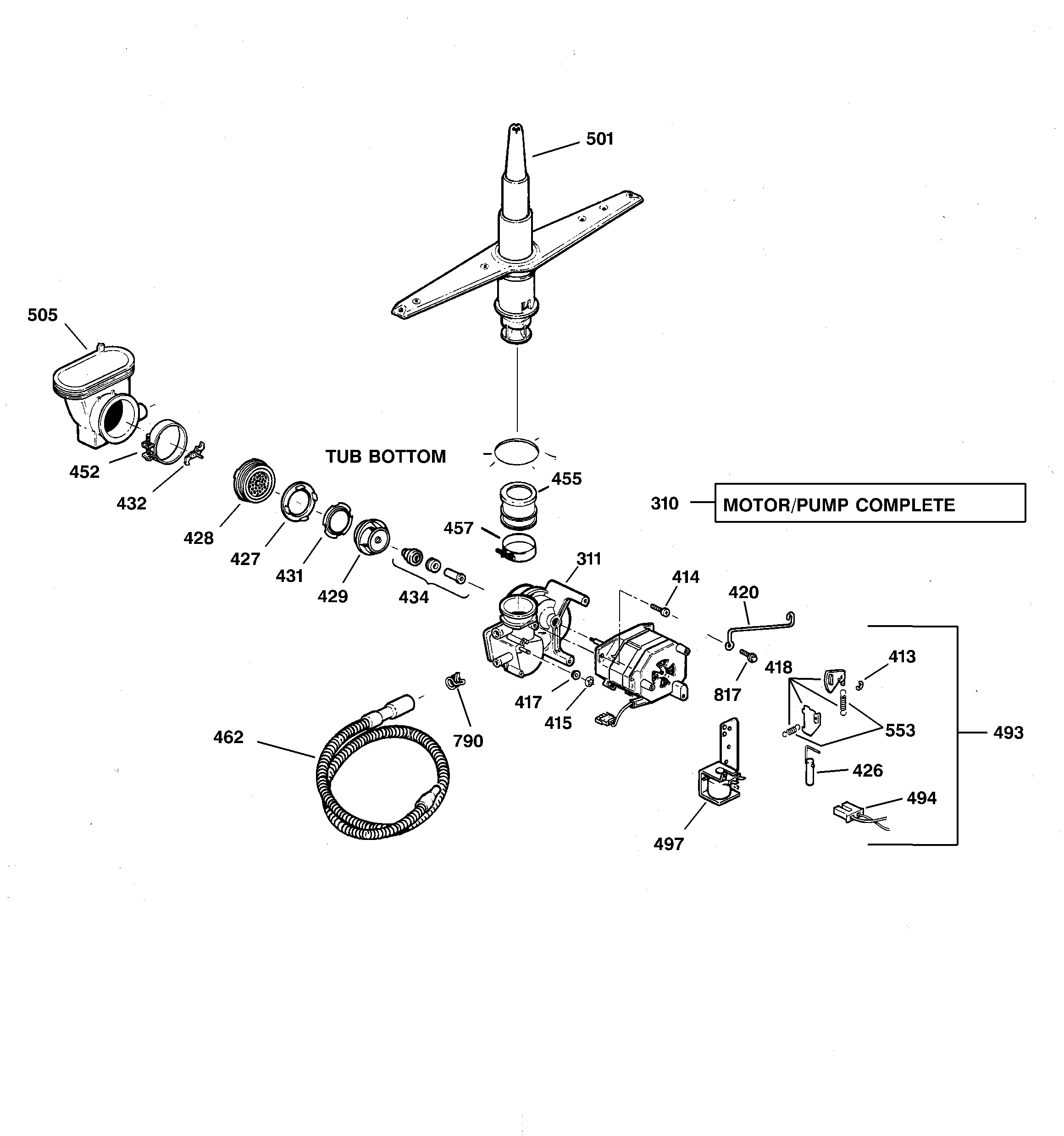 Motor-pump mechanism
