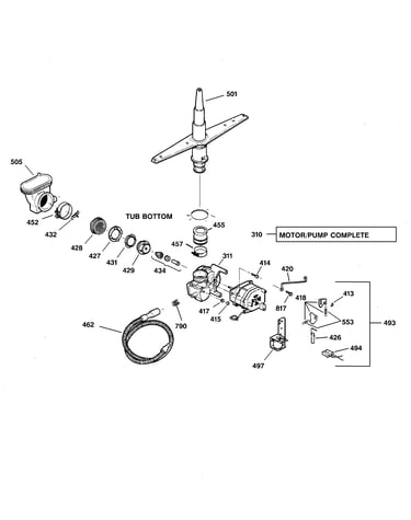 Motor-pump mechanism