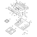 Kenmore 36272321002 control panel & cooktop diagram
